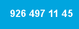 926 497 11 45 926 497 11 45